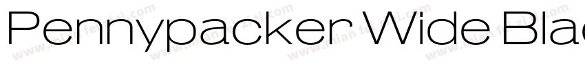 Pennypacker Wide Black字体转换